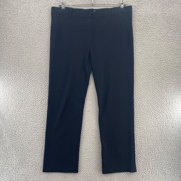 Betabrand Pants Womens XXL Black Stretch Pull On Stretch Knit Straight Everyday - Picture 1 of 11